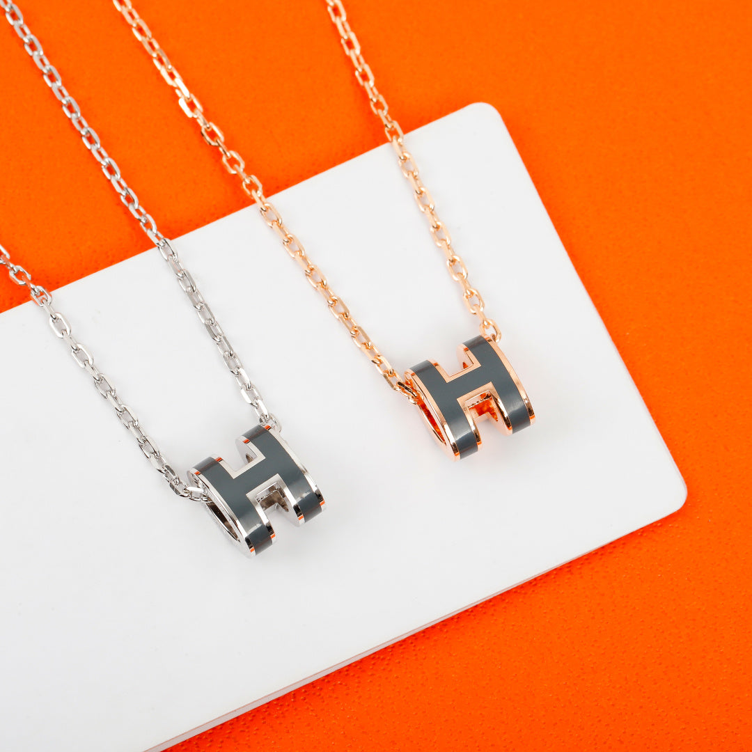 Hermès Mini H Pendant Necklace - album image 2