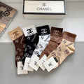 Chanel allover emblem assortment crew socks - view 1