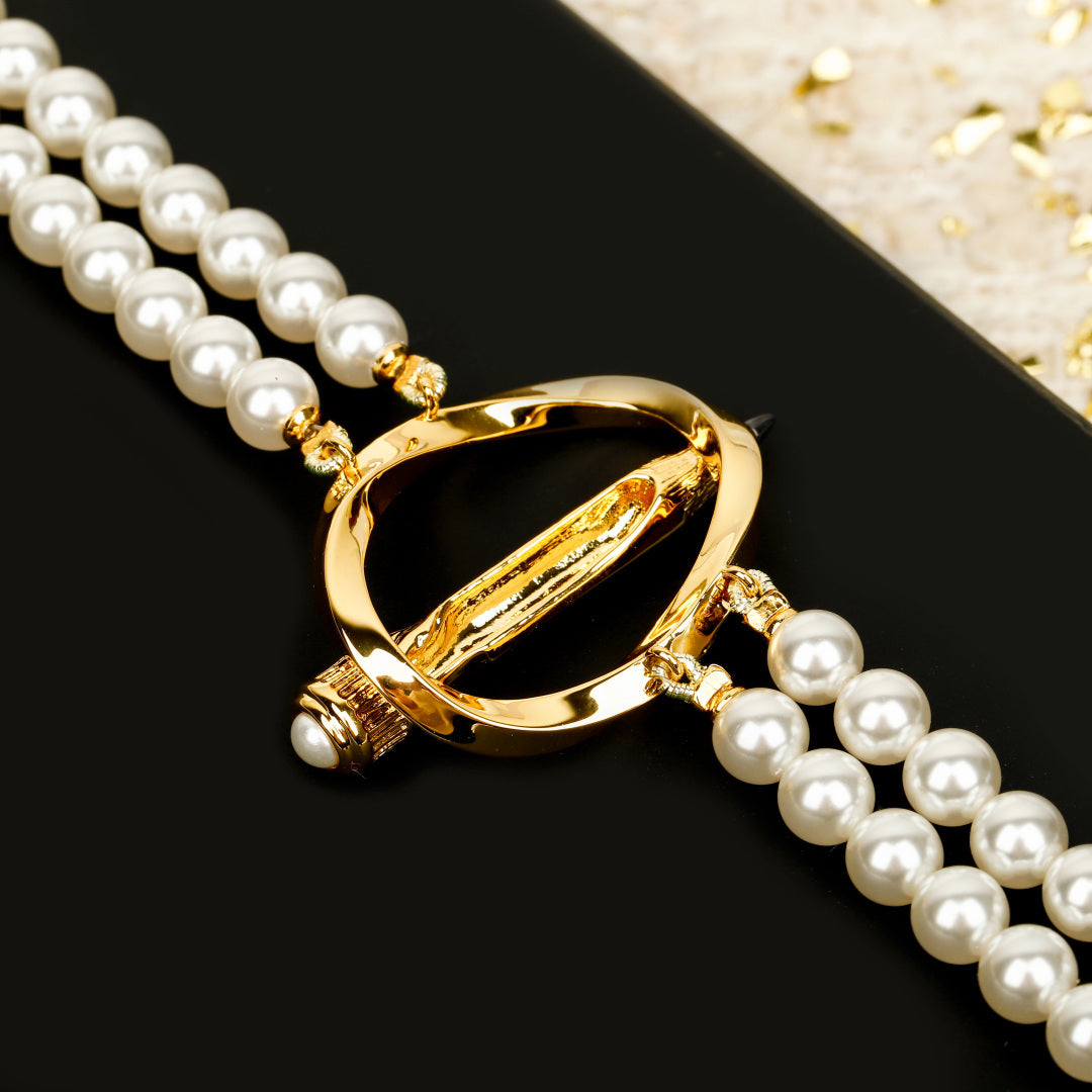 Chanel Interlocking C Pencil Pearl Necklace - album image 4