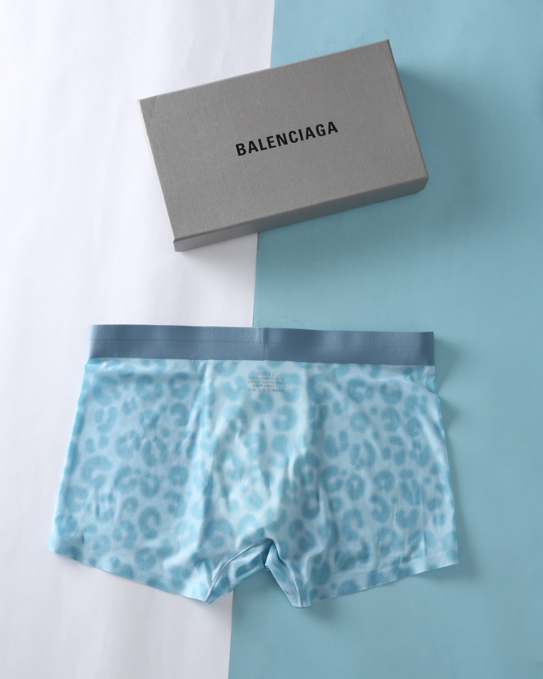 Balenciaga blue abstract print boxer briefs - view 6