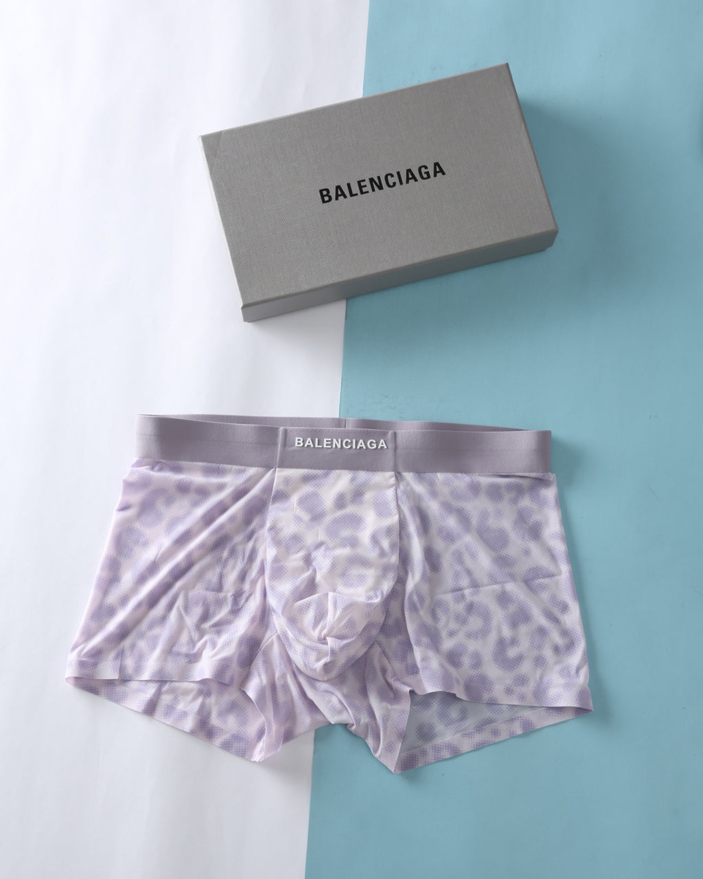 Balenciaga blue abstract print boxer briefs - view 4
