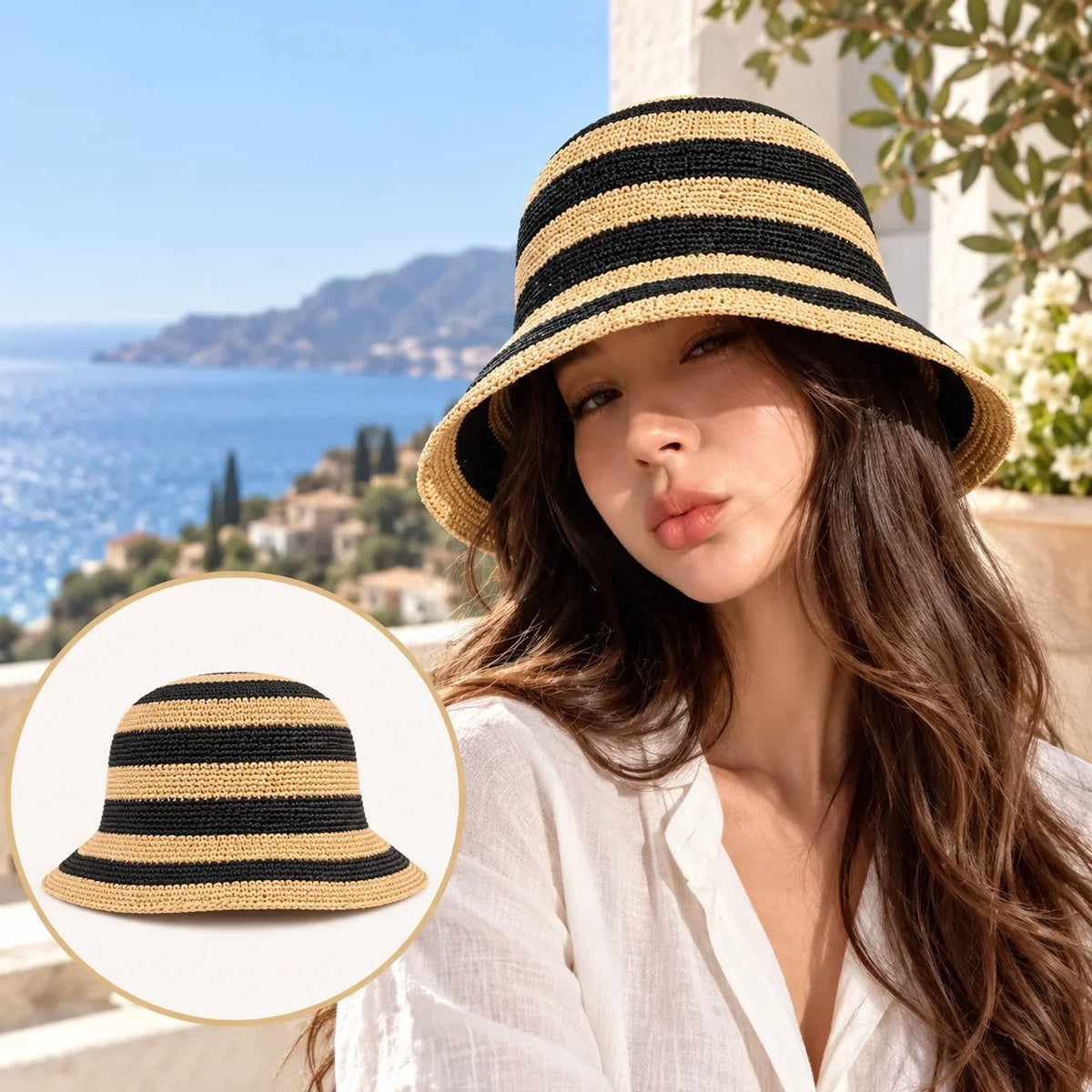 Embroidered Bucket Hat - image 1