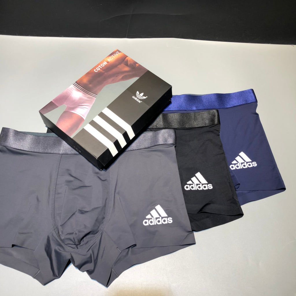 Adidas Logo Waistband Boxer Briefs - Box of Three Pieces - image 8