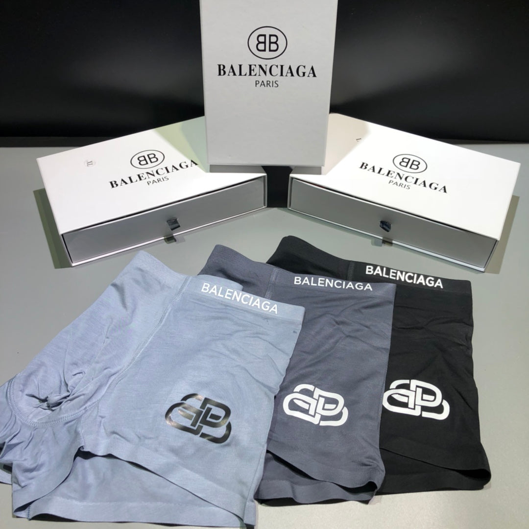 Balenciaga gray bb motif boxer briefs - view 6