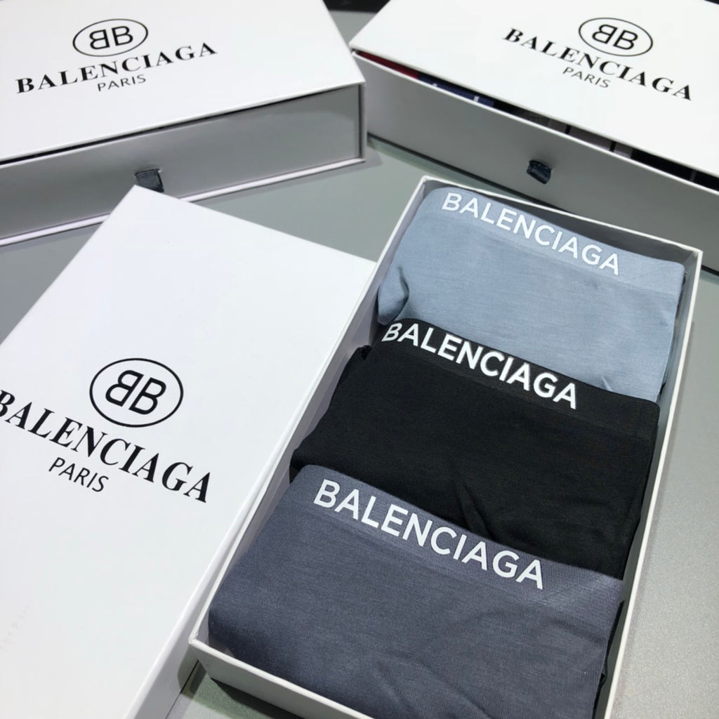 Balenciaga gray bb motif boxer briefs - view 8