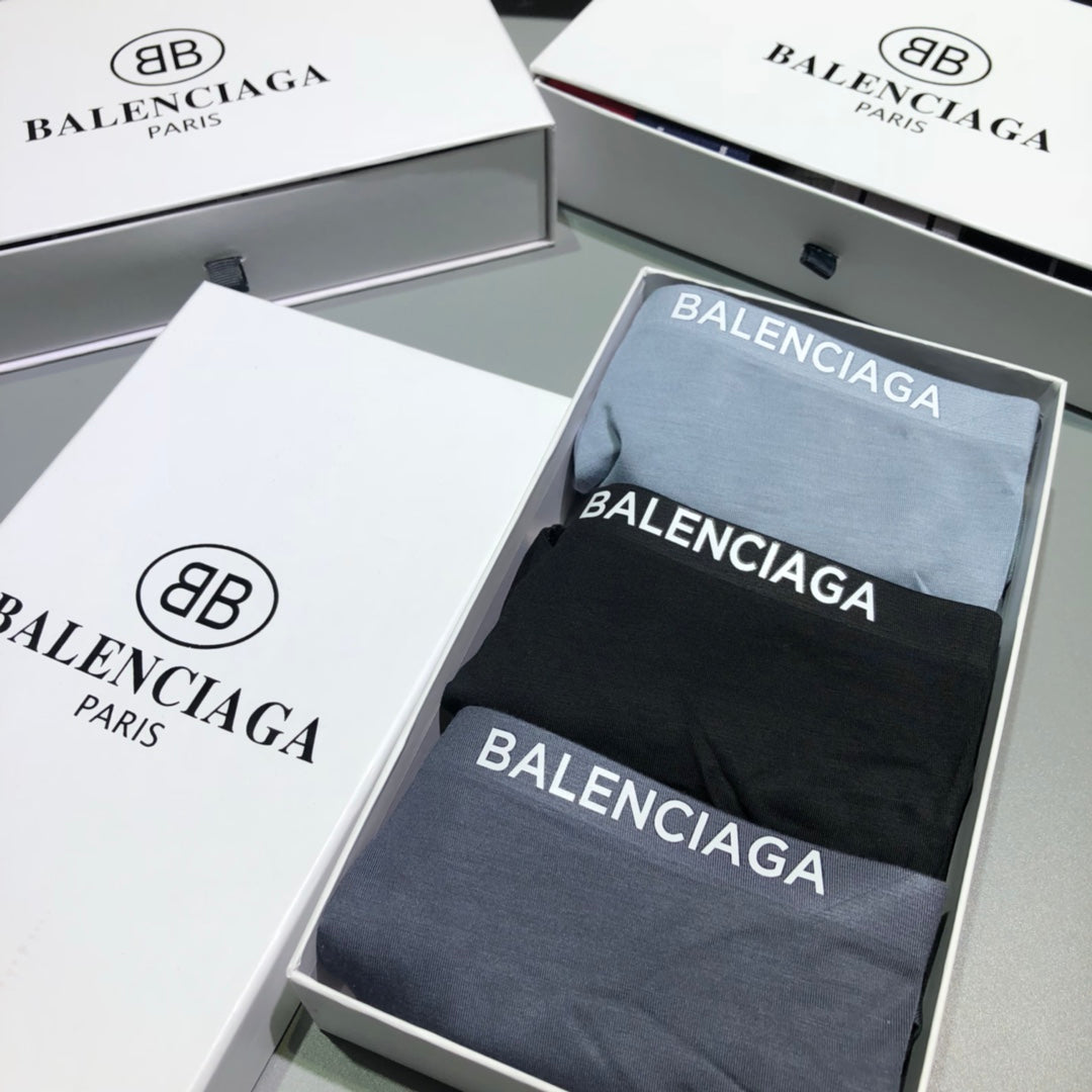 Balenciaga gray bb motif boxer briefs - view 8