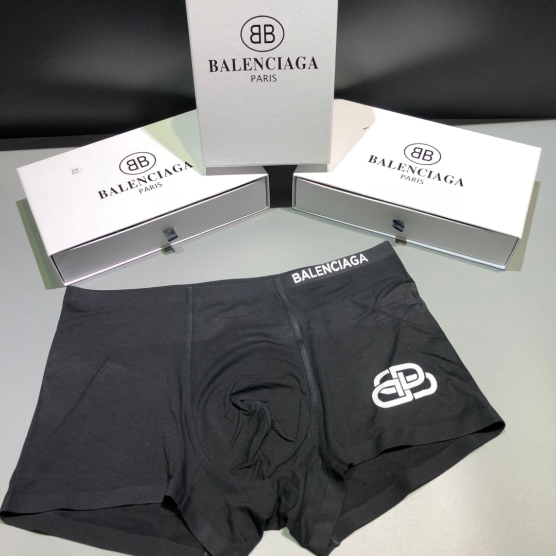 Balenciaga gray bb motif boxer briefs - view 3