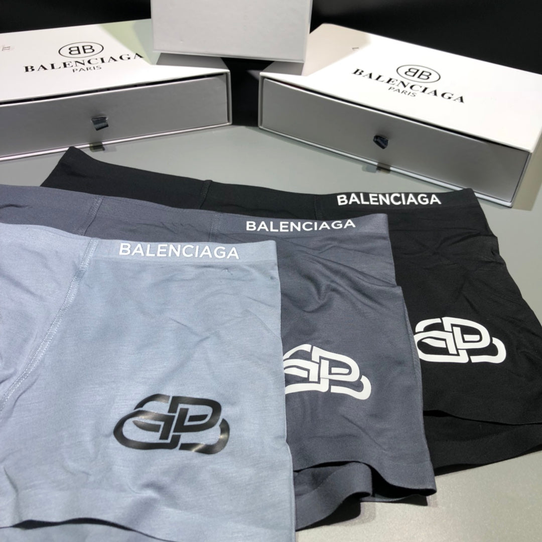 Balenciaga gray bb motif boxer briefs - view 5