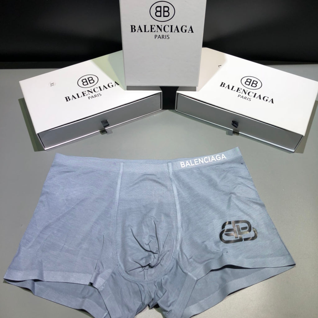 Balenciaga gray bb motif boxer briefs - view 2
