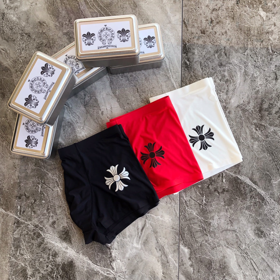 Chrome Hearts Milk Silk Boxer Briefs - Style 02, 3-Piece Box