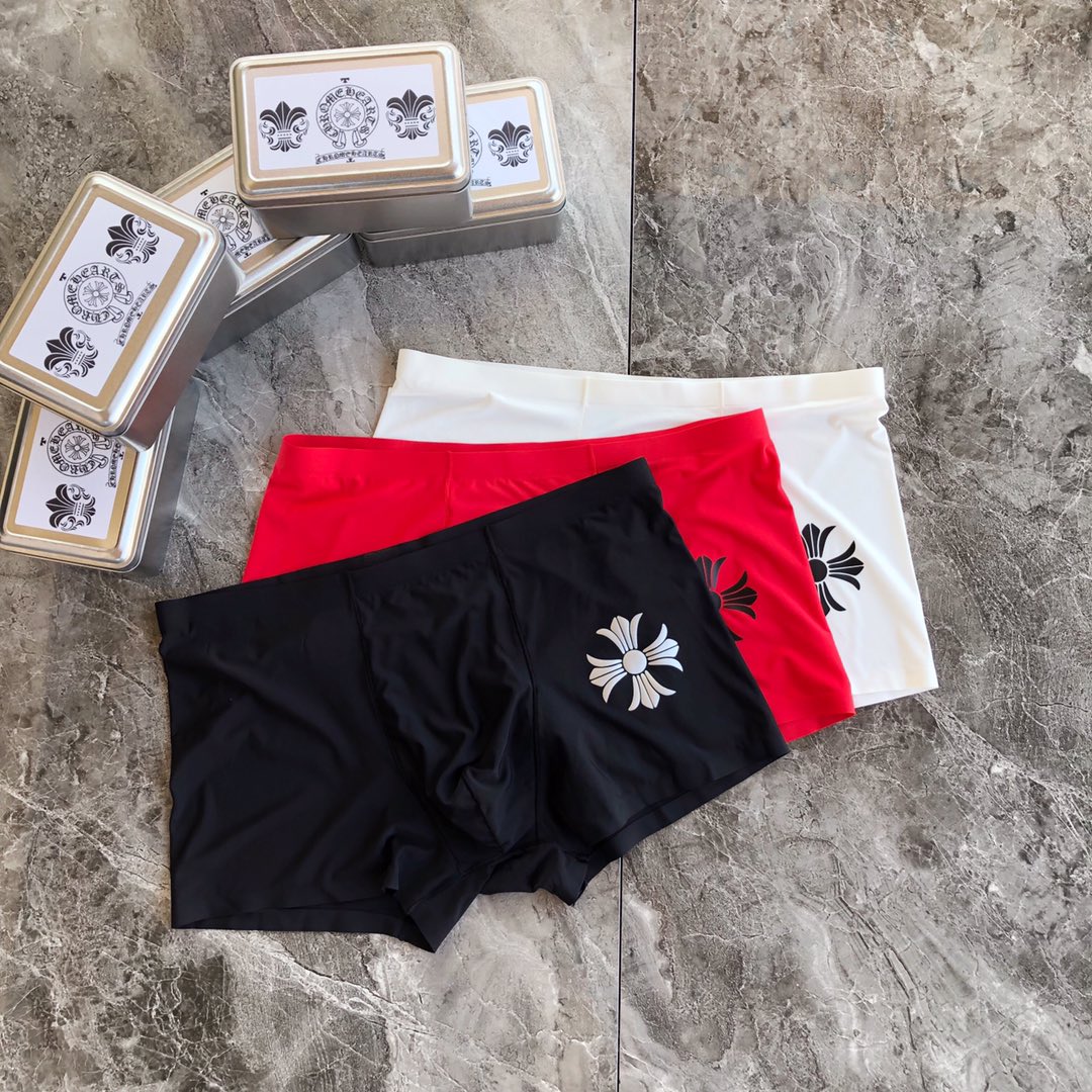 Chrome Hearts Milk Silk Boxer Briefs - Style 02, 3-Piece Box