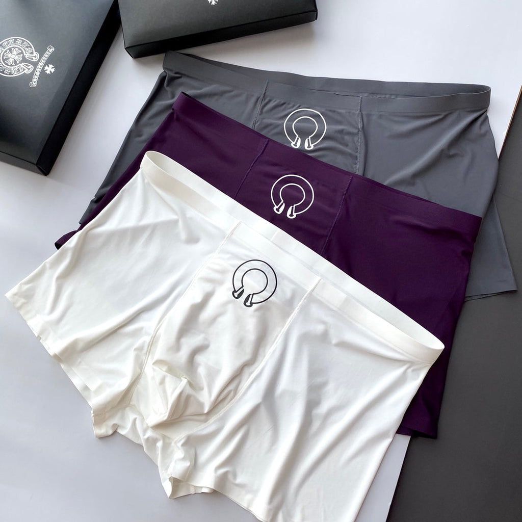 Chrome Hearts Milk Silk Boxer Briefs - Style 01, 3-Piece Box