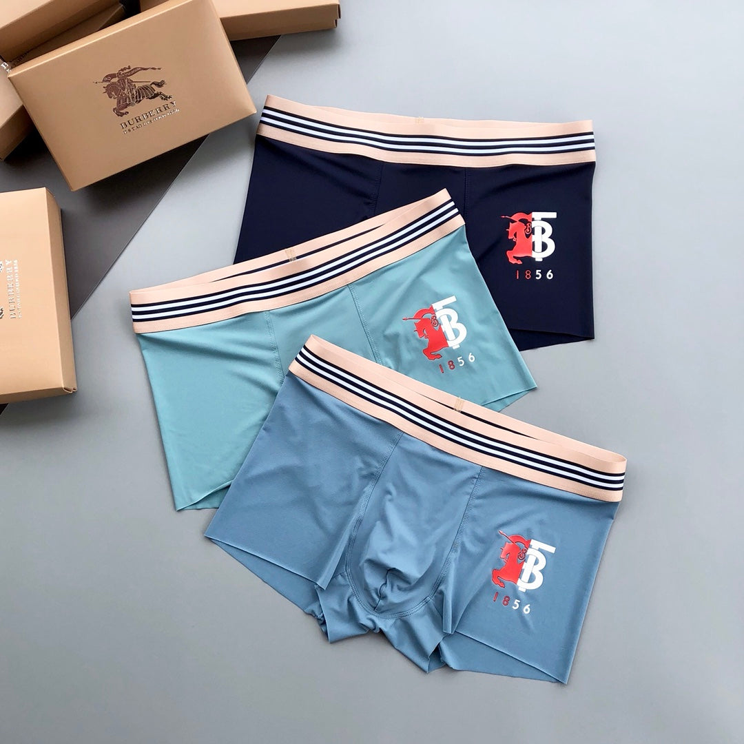Burberry striped waist two tone b boxer briefs - view 4