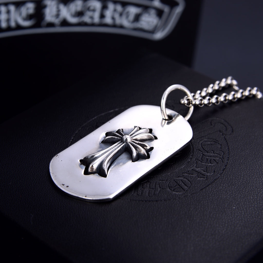 Chrome Hearts Cross Relief Dog Tag Necklace - album image 4