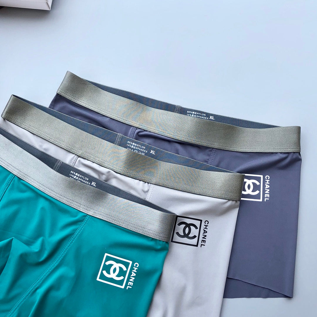 Chanel silver waist square emblem boxer briefs - view 4