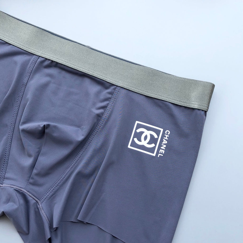 Chanel silver waist square emblem boxer briefs - view 8