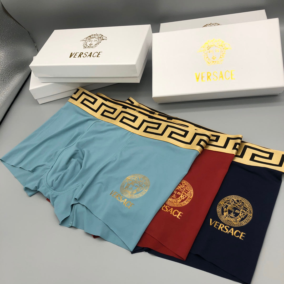 Versace gold waist medusa boxer briefs - view 3