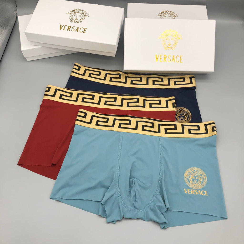 Versace gold waist medusa boxer briefs - view 2
