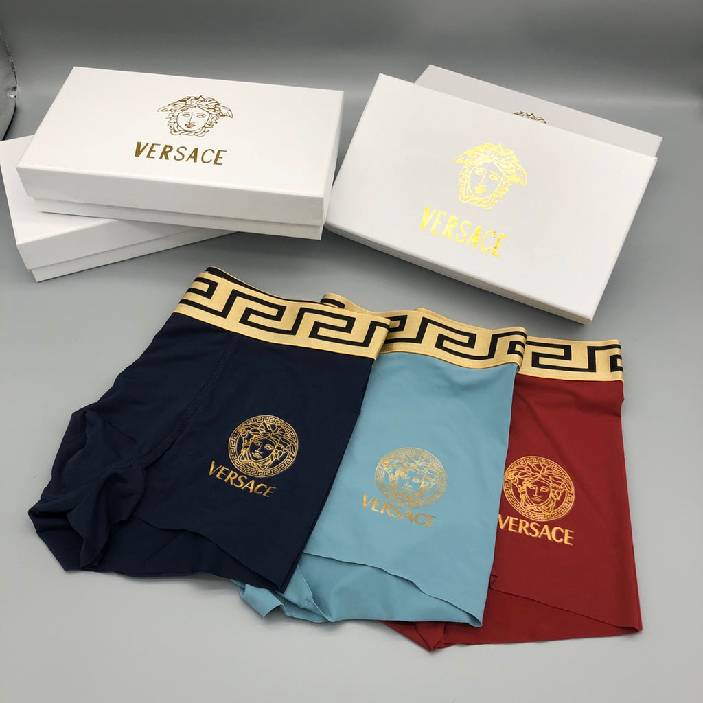 Versace gold waist medusa boxer briefs - view 4