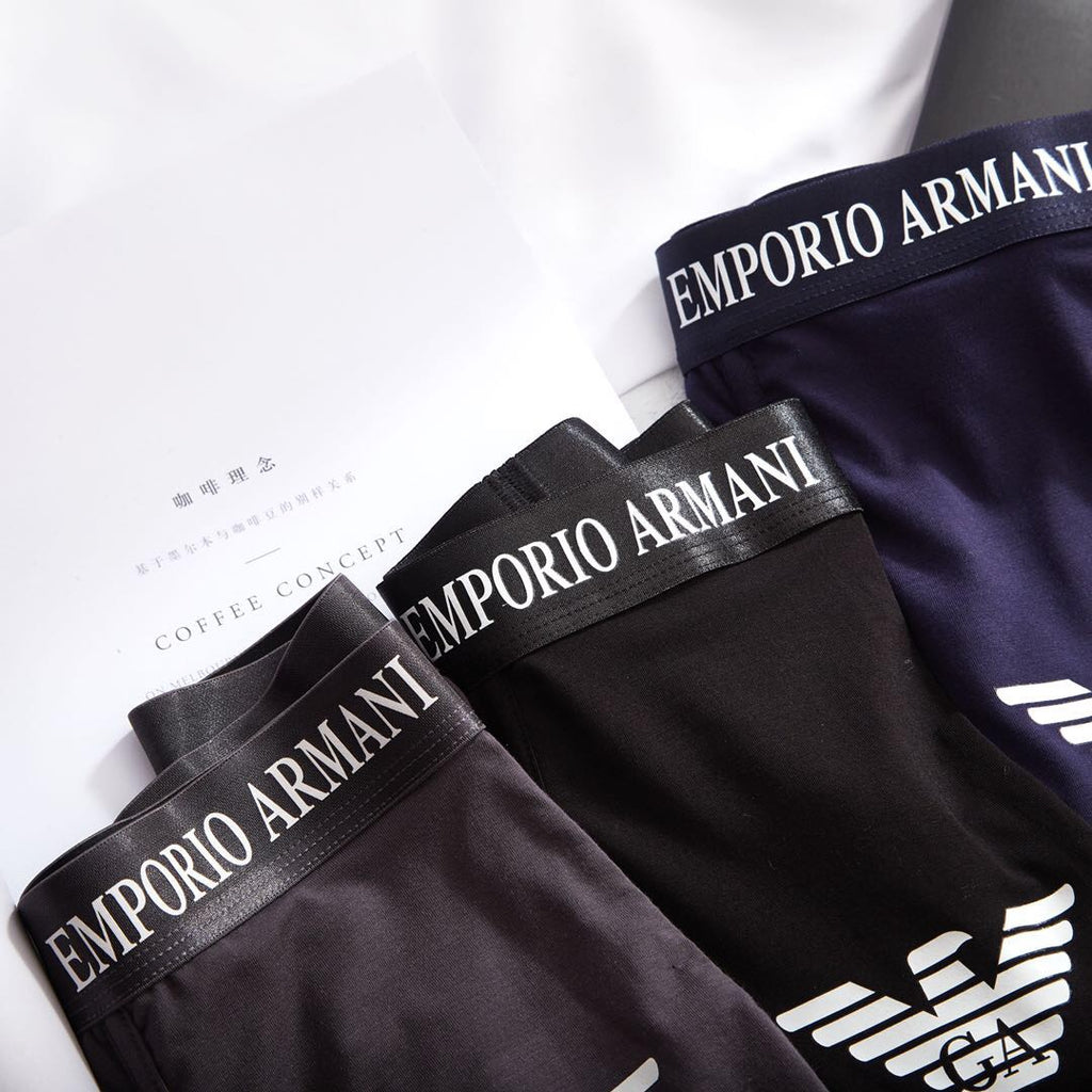 Armani Men's Boxed Wordmark Underwear - Box of 3 Pieces - image 8