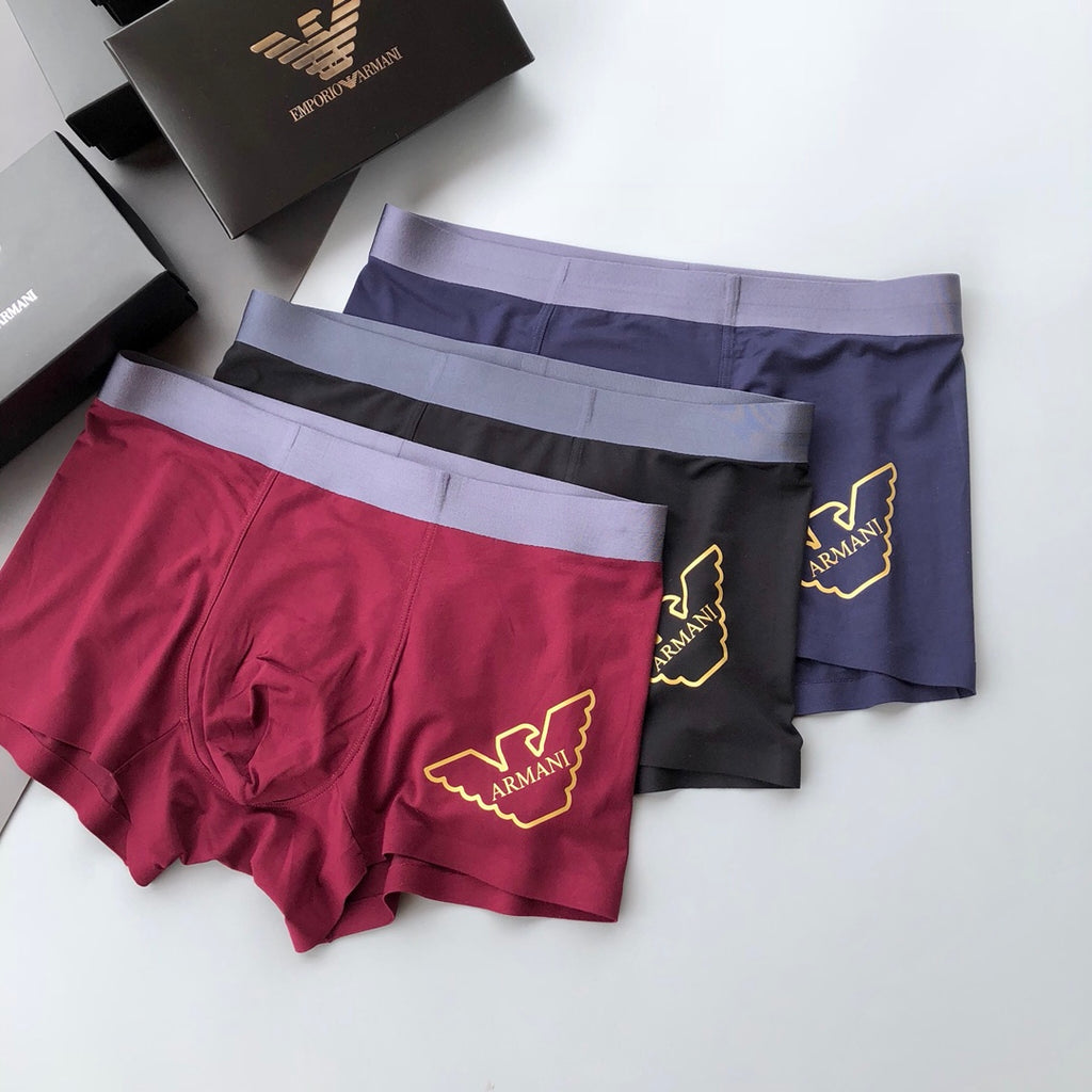 Armani Men's Gold Outline Boxer Briefs - Box of 3 Pieces - image 1