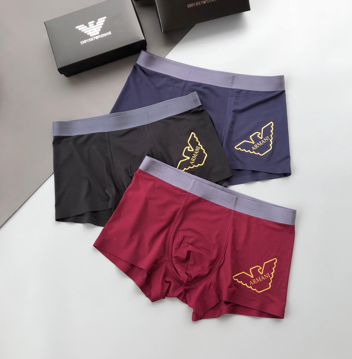 Armani Men's Gold Outline Boxer Briefs - Box of 3 Pieces - image 4