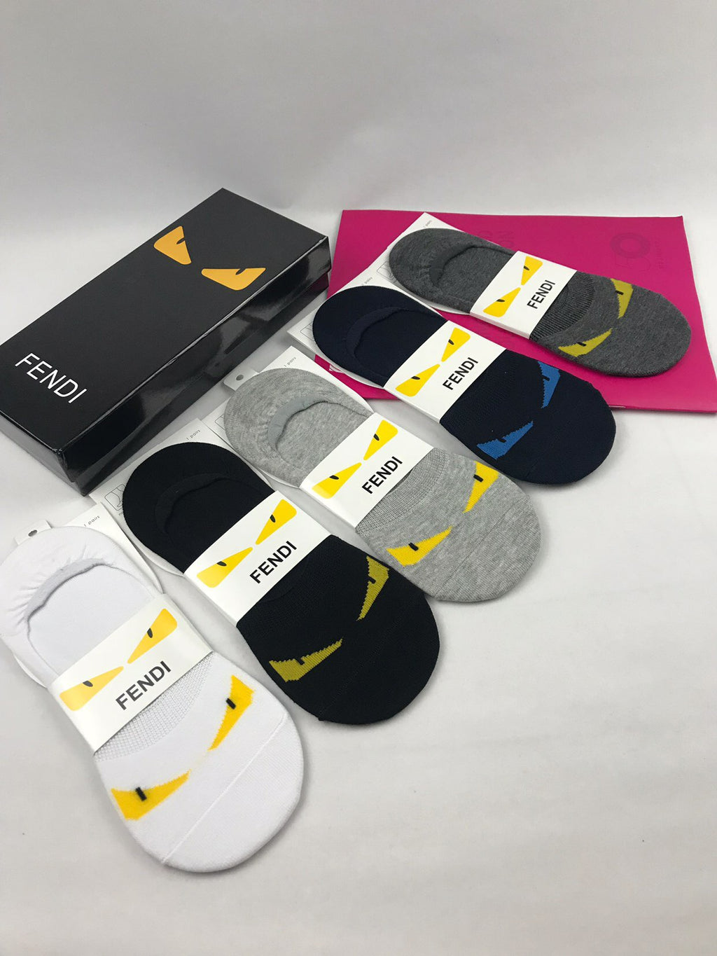 Fendi monster eye pattern ankle socks - view 12