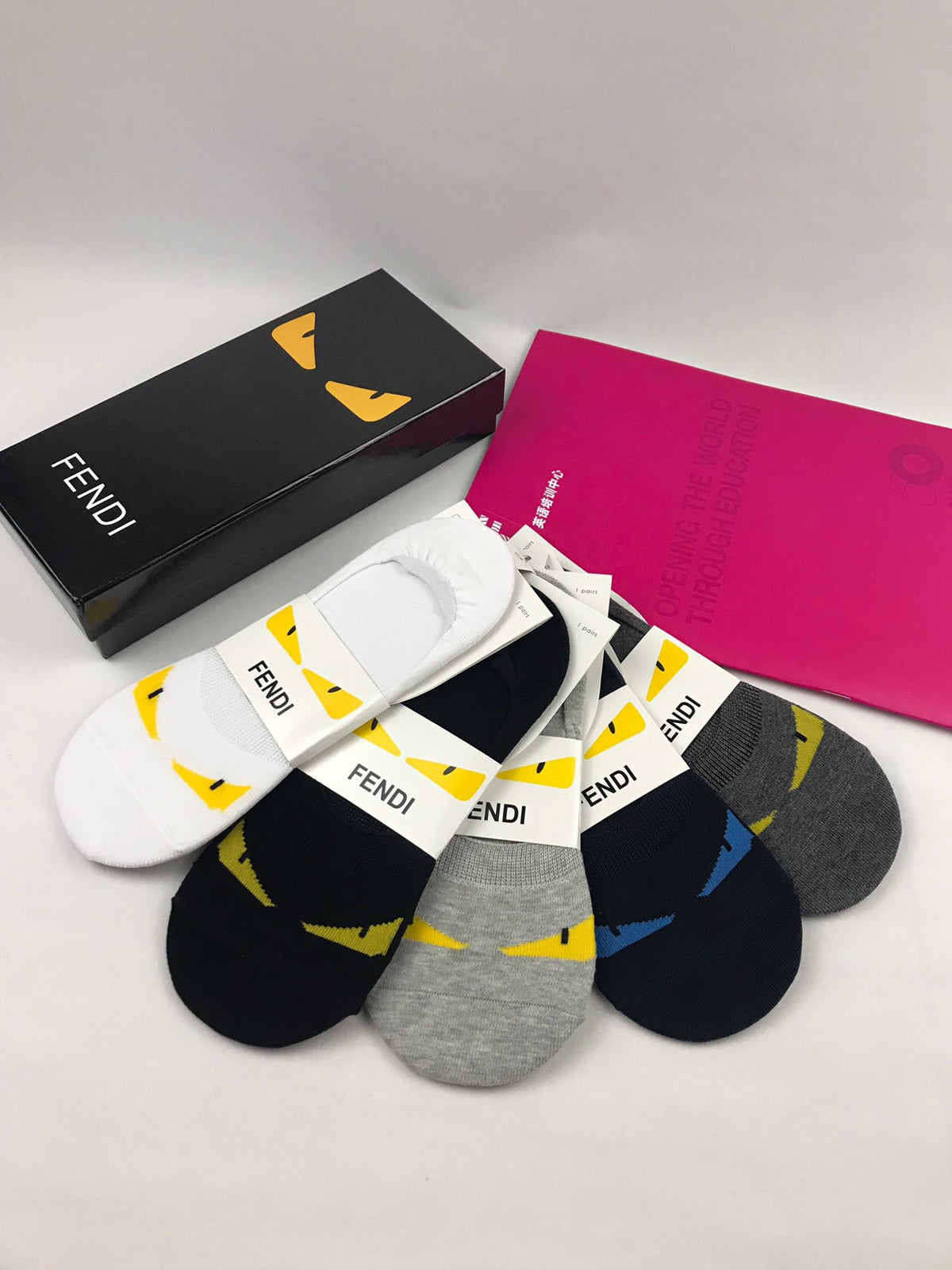 Fendi monster eye pattern ankle socks - view 11