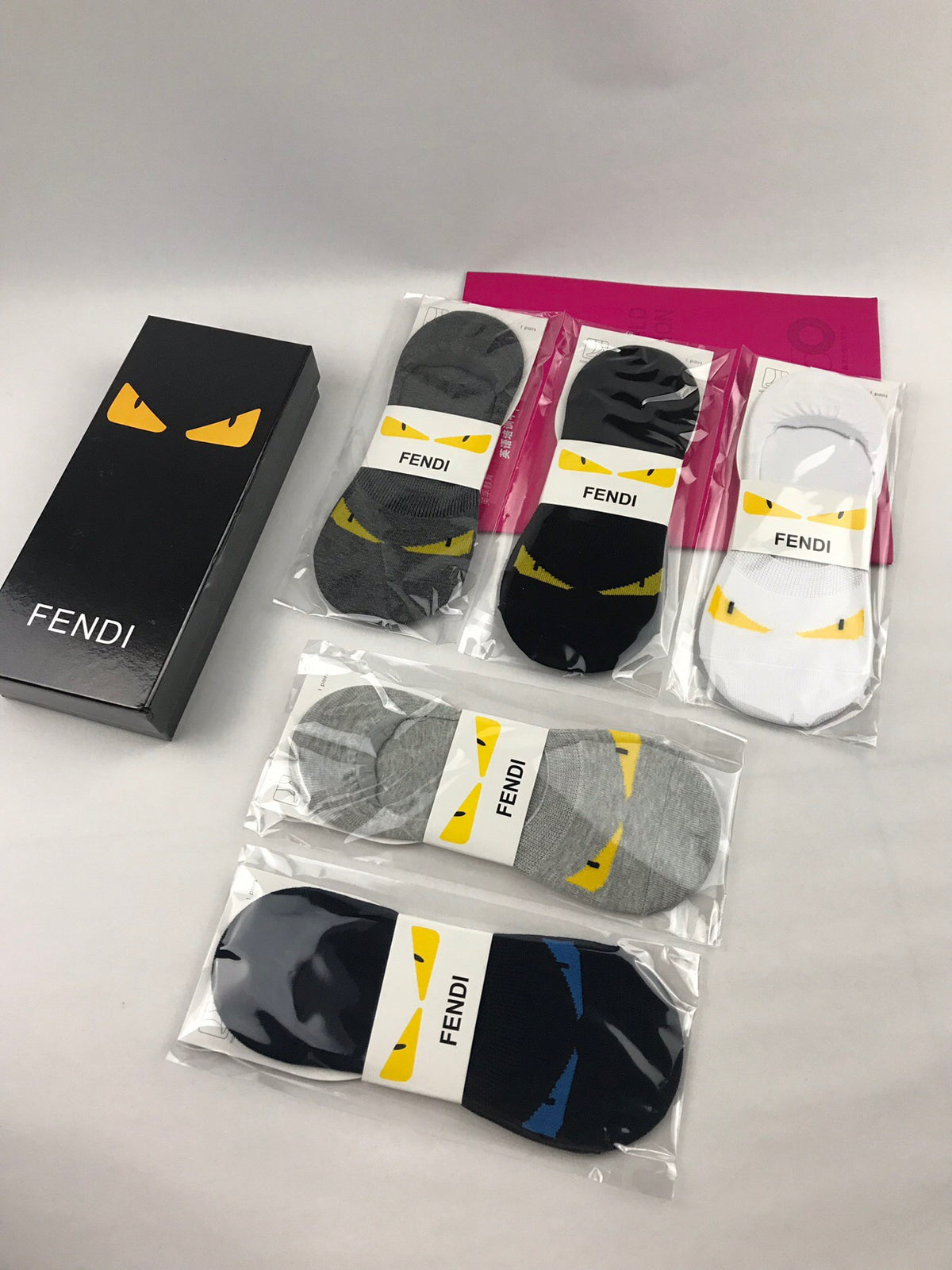 Fendi monster eye pattern ankle socks - view 8
