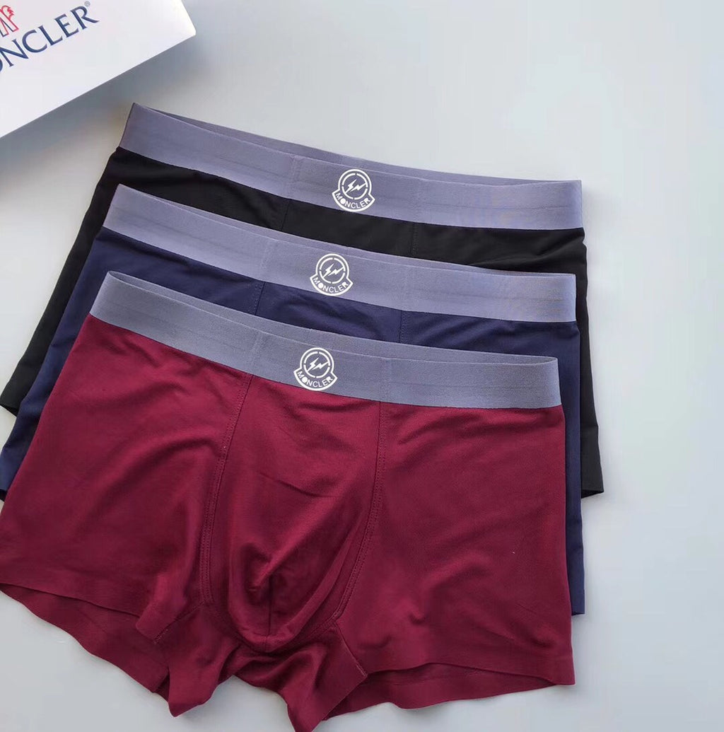 Moncler gray waist small emblem boxer briefs - view 3