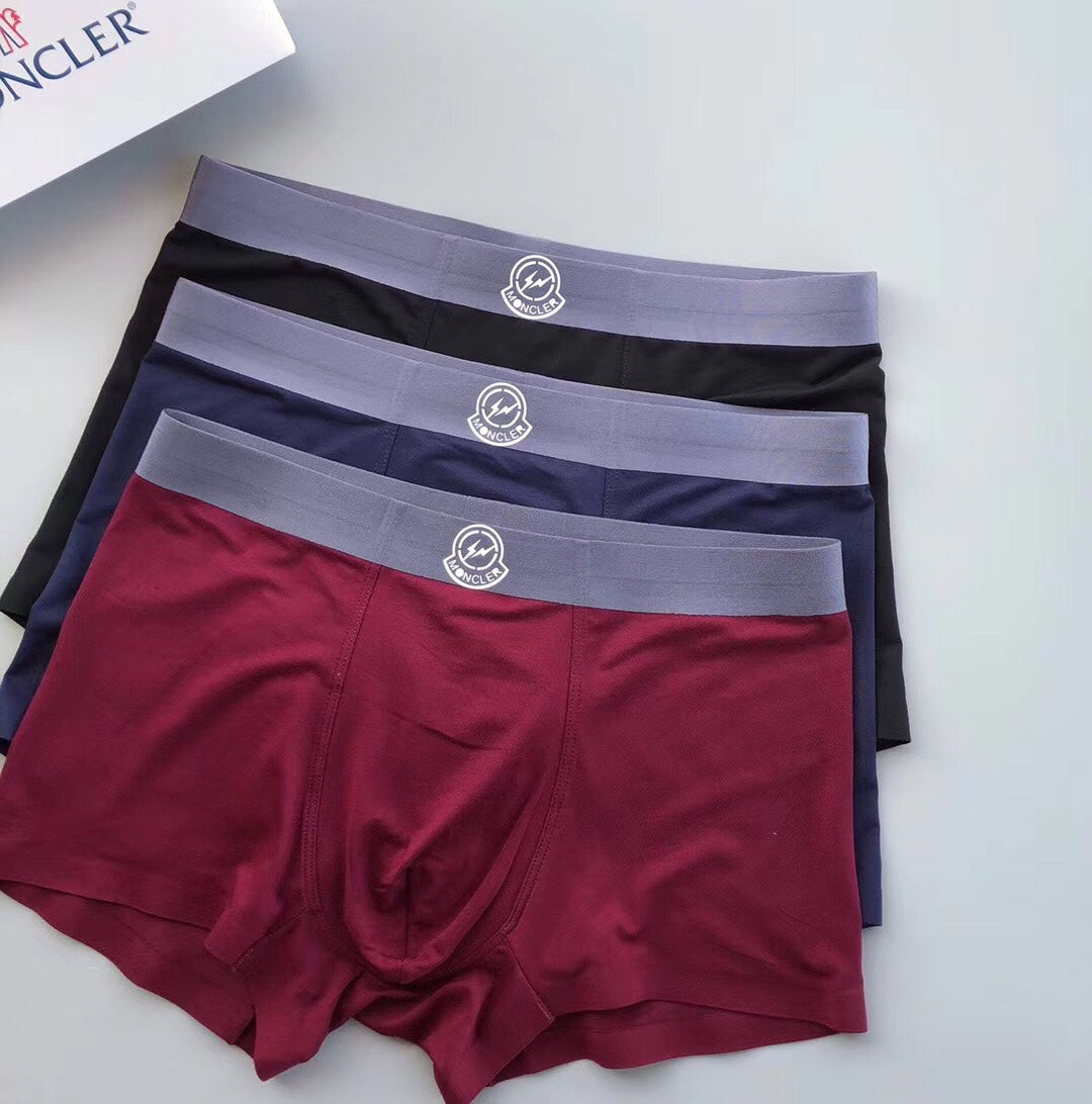Moncler gray waist small emblem boxer briefs - view 3