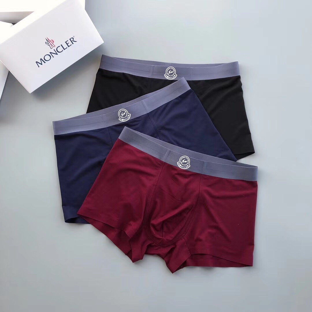 Moncler gray waist small emblem boxer briefs - view 1