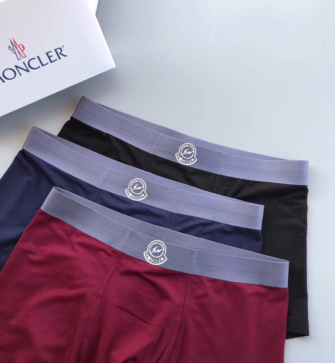 Moncler gray waist small emblem boxer briefs - view 4