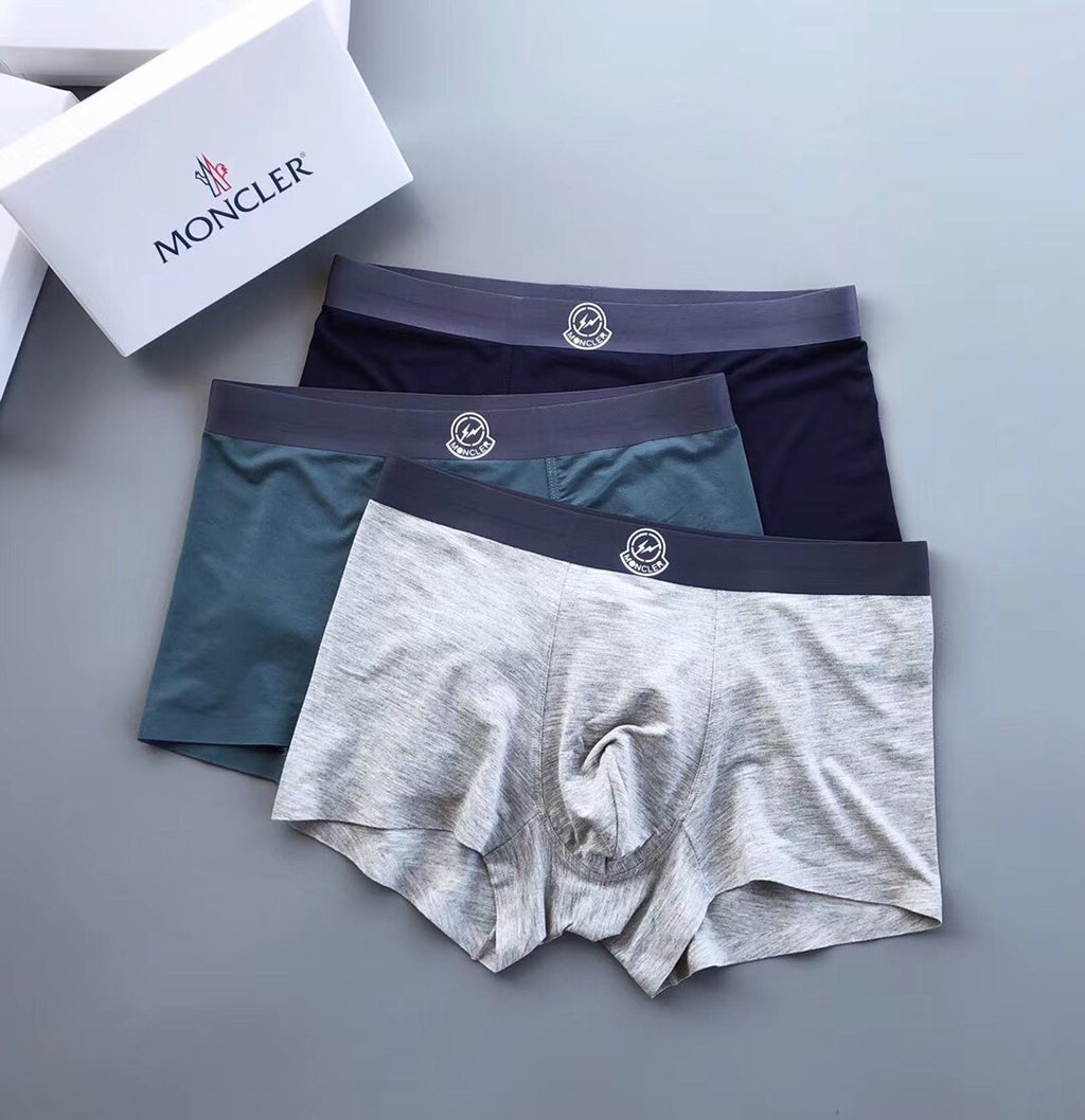 Moncler neutral waist round emblem boxer briefs - view 2