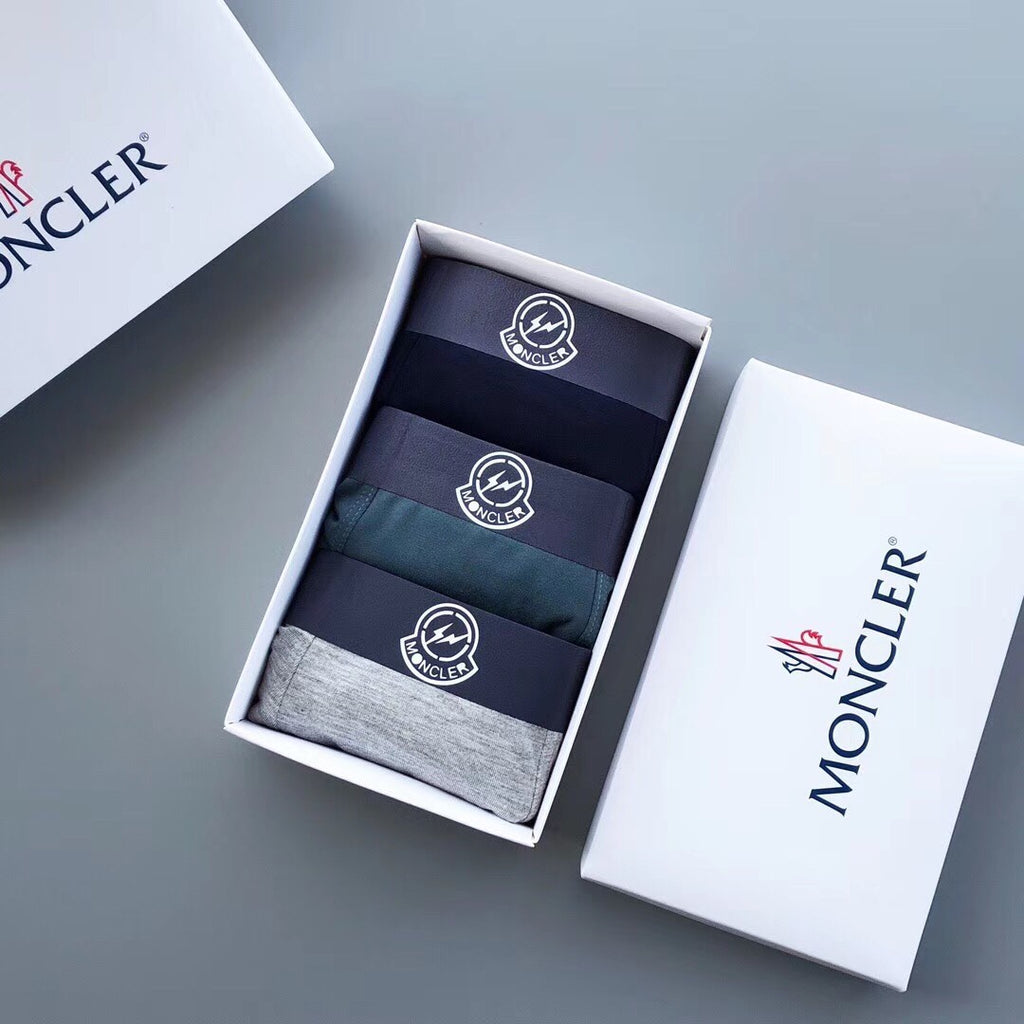 Moncler neutral waist round emblem boxer briefs - view 1