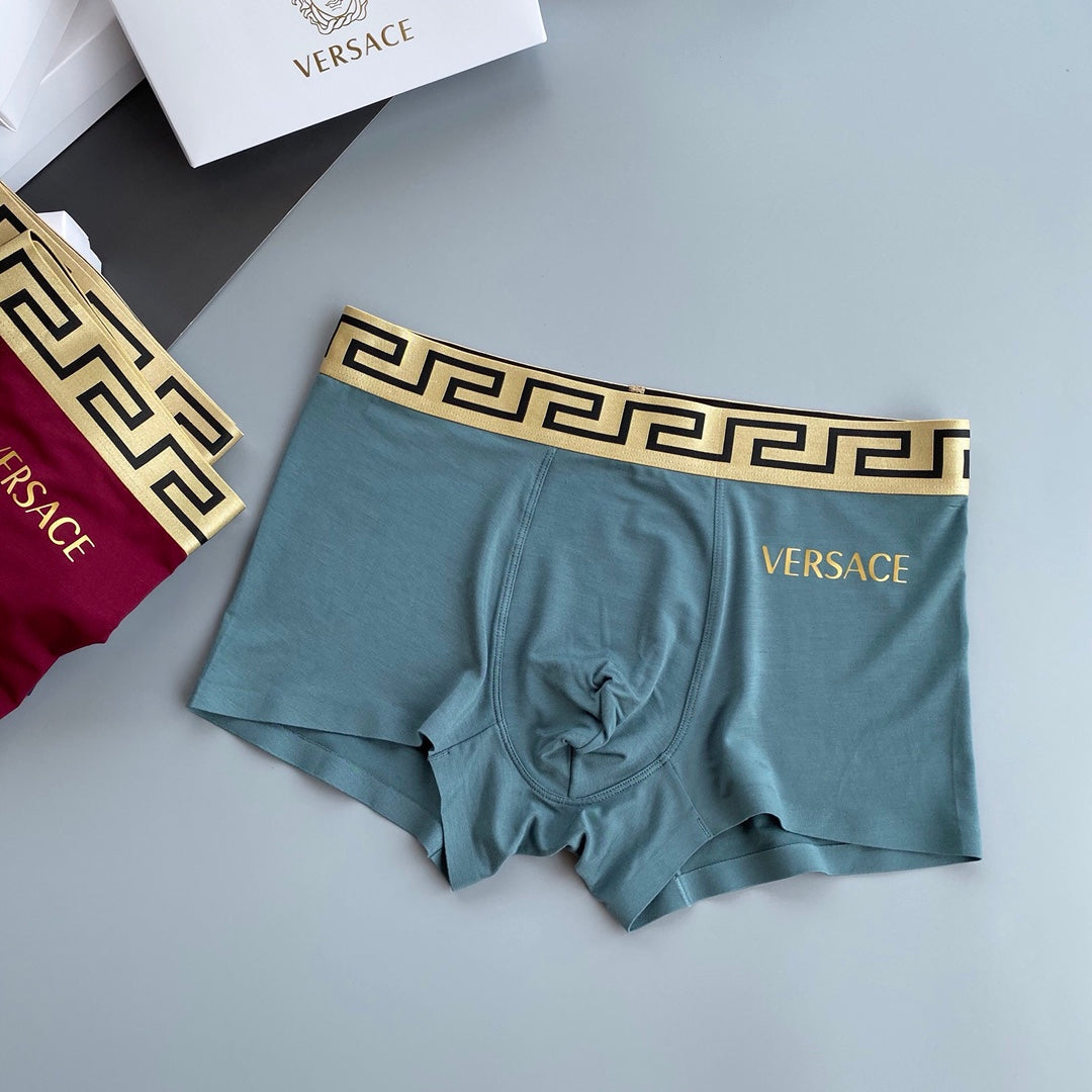 Versace gold lettered side boxer briefs - view 5