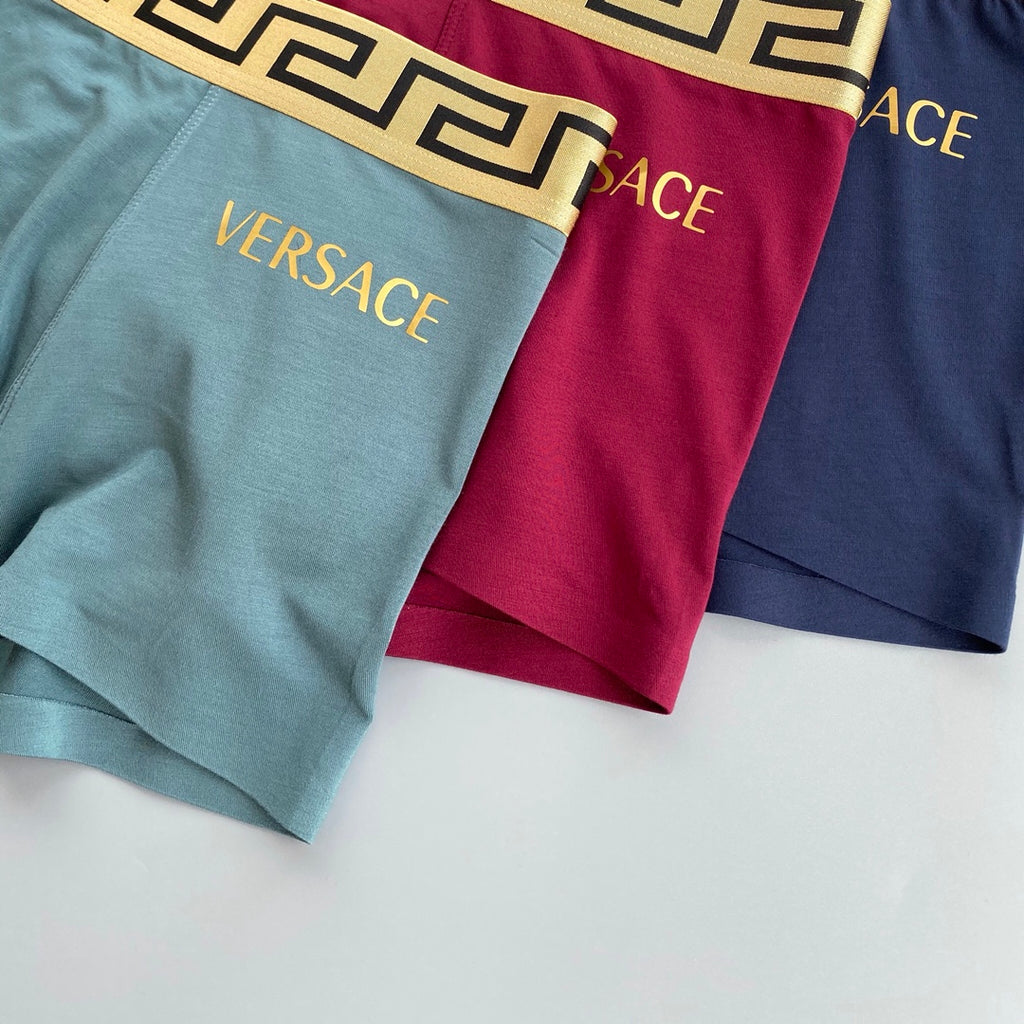 Versace gold lettered side boxer briefs - view 4