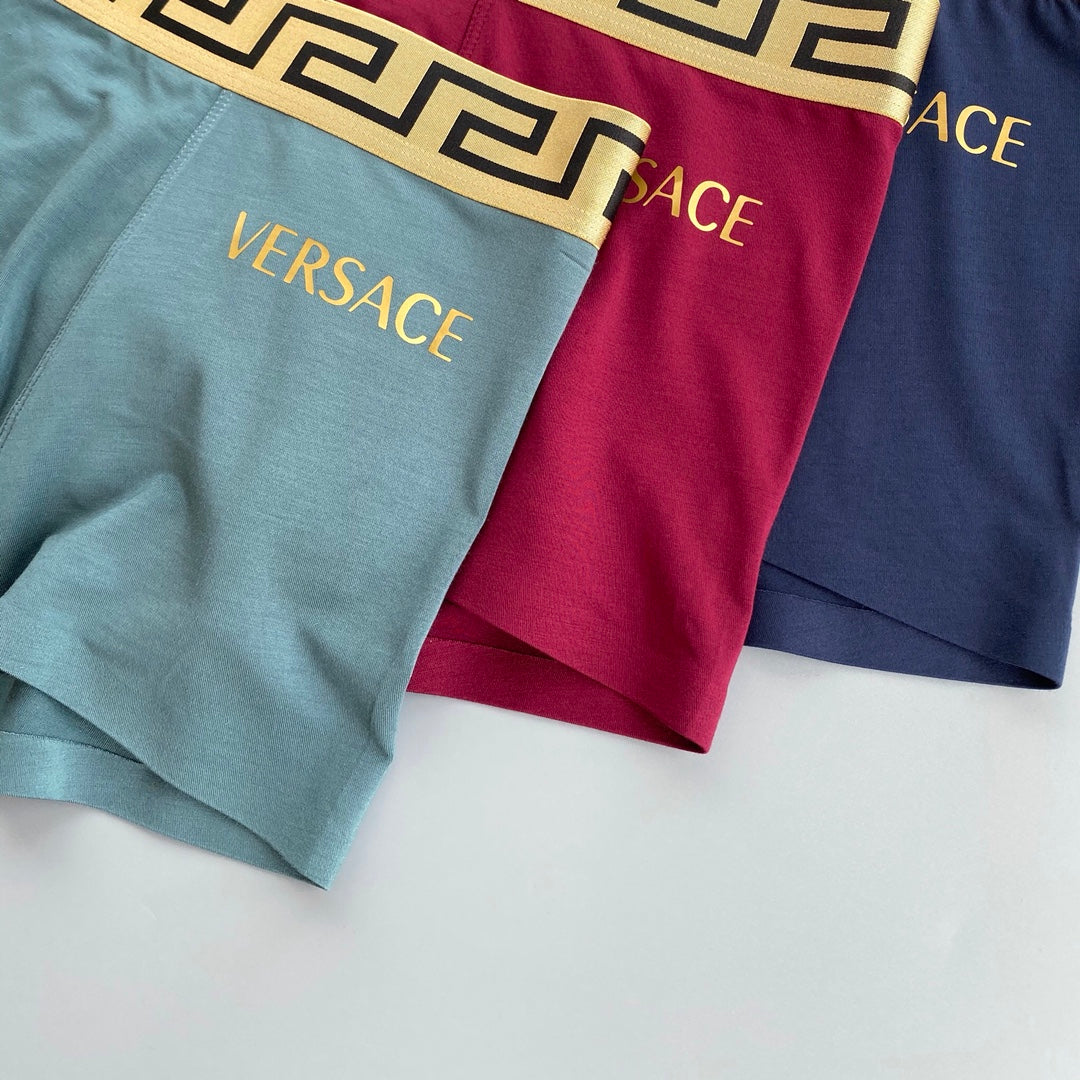 Versace gold lettered side boxer briefs - view 4