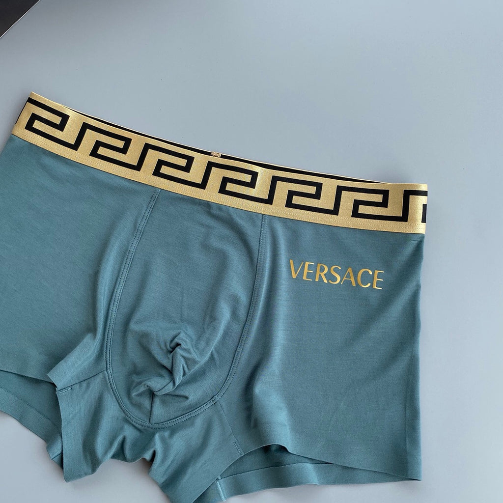 Versace gold lettered side boxer briefs - view 6