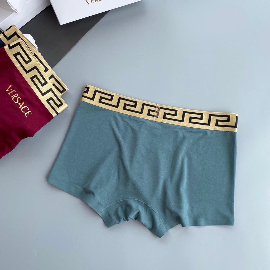 Versace gold lettered side boxer briefs - view 9