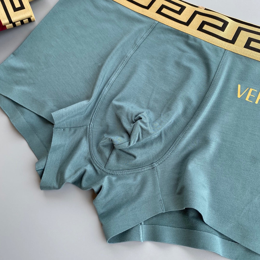 Versace gold lettered side boxer briefs - view 7
