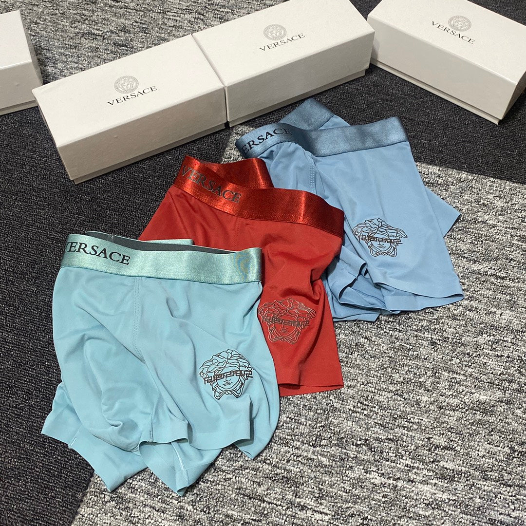Versace black medusa outline boxer briefs - view 2