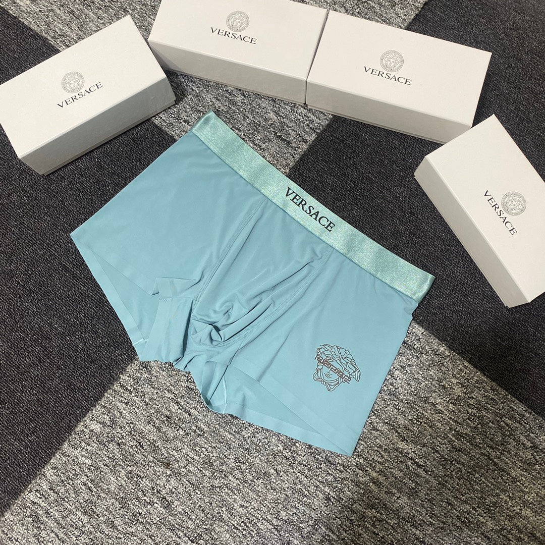 Versace black medusa outline boxer briefs - view 8