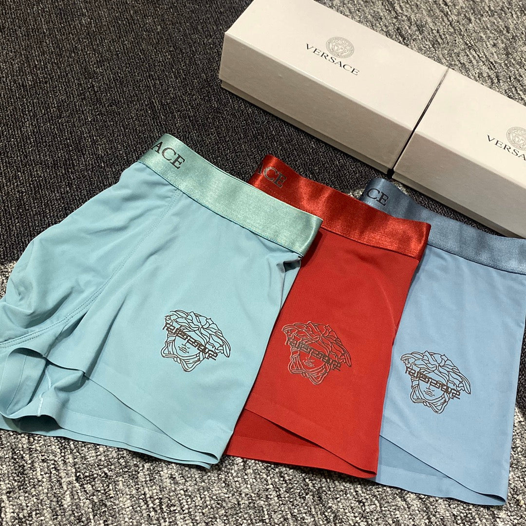 Versace black medusa outline boxer briefs - view 3