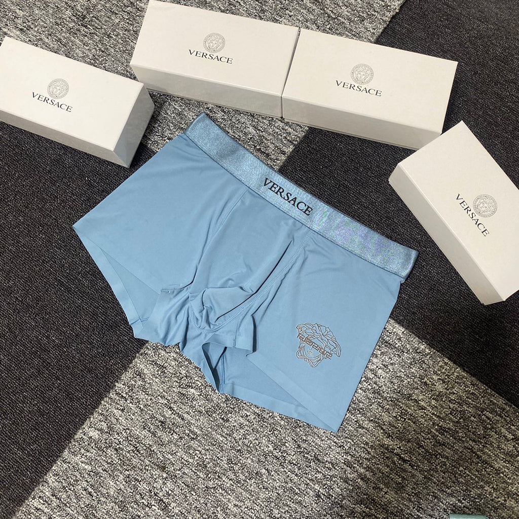 Versace black medusa outline boxer briefs - view 9