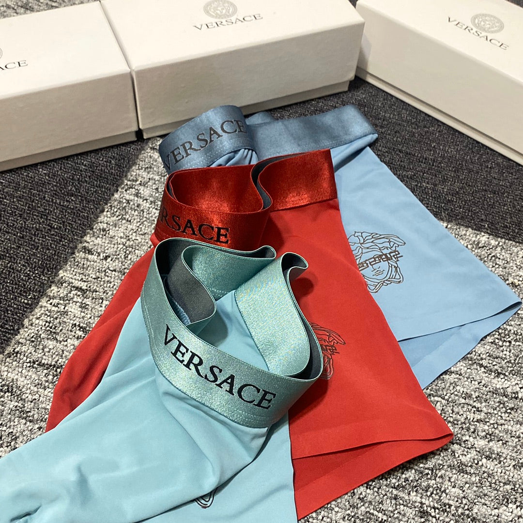 Versace black medusa outline boxer briefs - view 5