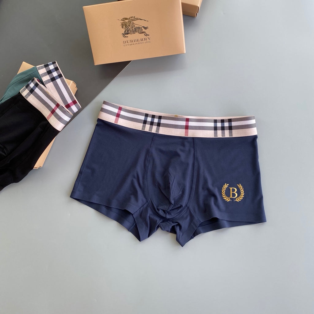 Burberry check waist gold circle b boxer briefs - view 4