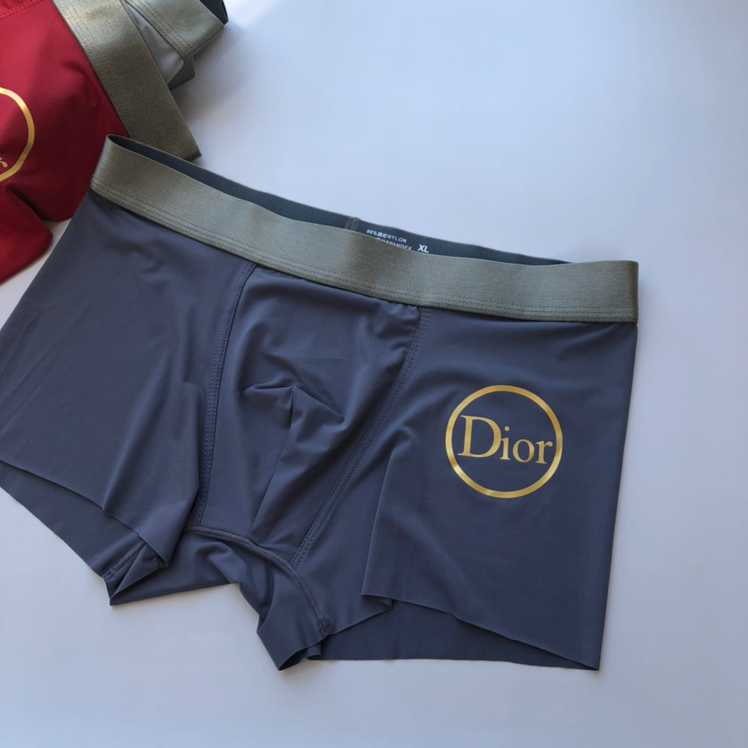 Dior gold circular wordmark boxer briefs - view 5