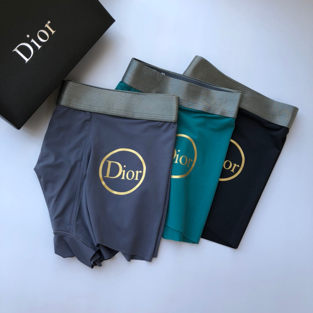 Dior gold circular wordmark boxer briefs - view 1