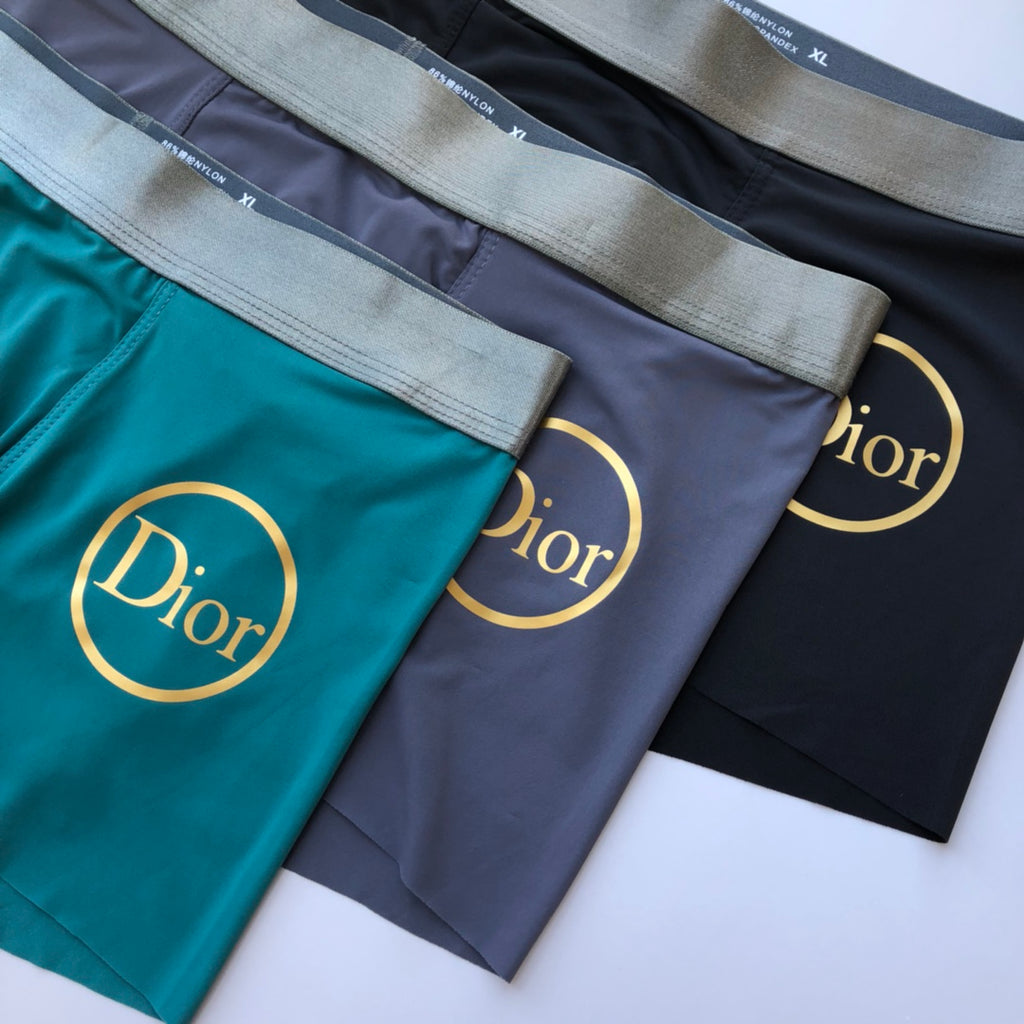 Dior gold circular wordmark boxer briefs - view 3